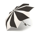 pierre cardin Damen Regenschirm Taschenschirm Auf-Zu Automatik Sunflower schwarz weiß
