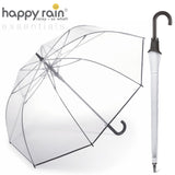 happy rain XL Golf Regenschirm transparent durchsichtig mit Automatik Ø122cm