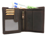 McLean echt Büffel Voll-Leder Geldbörse Portemonnaie Massimo RFID NFC Schutz braun