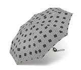 pierre cardin Regenschirm Taschenschirm Auf-Zu Automatik Black & White rhomb