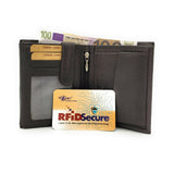 McLean echt Leder Geldbörse Portemonnaie Geldbeutel RFID NFC Schutz dunkelbraun