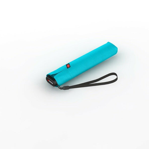 Knirps US.050 Mini Regenschirm Taschenschirm Schirm nur 115 g leicht aqua blau