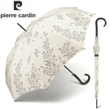 Pierre Cardin Damen Automatik Regenschirm Stockschirm floral Provence beige