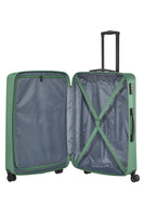 Travelite Bali Reisekoffer L Trolley Koffer 77cm 4 Rad / Rollen TSA Hartschale grün