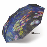happy rain Regenschirm Taschenschirm Alu Light Motiv Claude Monet "Seerosen"