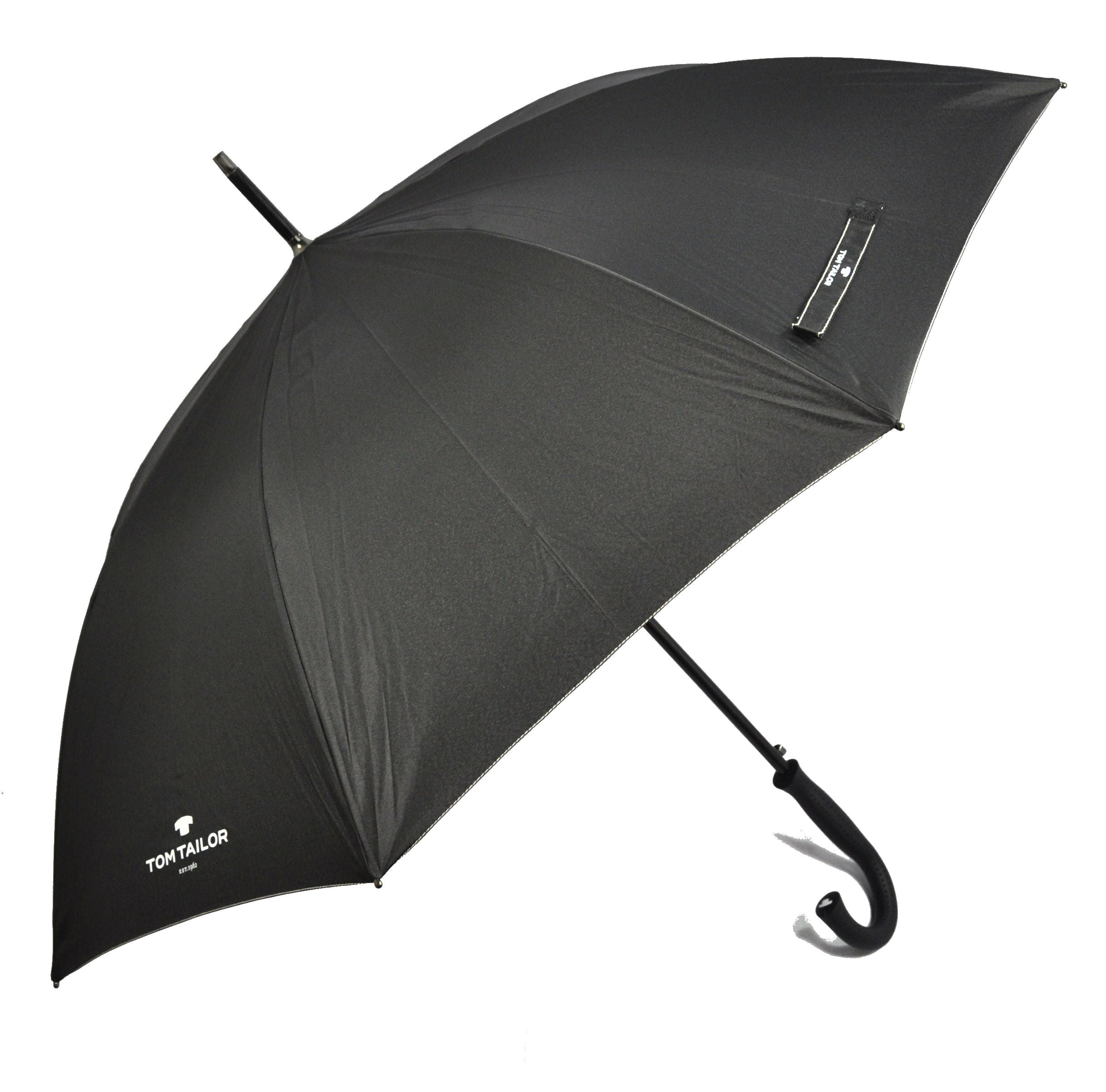Tom Tailor Regenschirm Stockschirm Schirm Partnerschirm Automatik schwarz