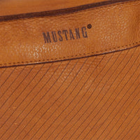 Mustang echt Leder Damen Shopper Handtasche Umhängetasche cognac braun