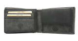 Jockey Club echt Leder Geldbörse Geldbeutel Portemonnaie Motor Motorblock + 50cm Kette mit RFID Schutz grau