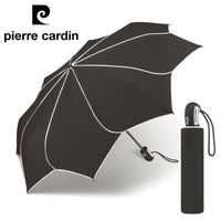 pierre cardin Damen Regenschirm Taschenschirm Auf-Zu Automatik Sunflower schwarz