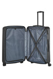 Travelite Bali Reisekoffer L Trolley Koffer 77cm 4 Rad / Rollen TSA Hartschale schwarz