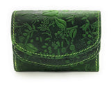Hill Burry kleine echt Leder Damen Geldbörse Portemonnaie mit RFID NFC Schutz grün