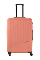 Travelite Bali Reisekoffer L Trolley Koffer 77cm 4 Rad / Rollen TSA Hartschale koralle