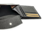 echt Leder Geldbörse Portemonnaie Geldbeutel mit RFID NFC Schutz schwarz