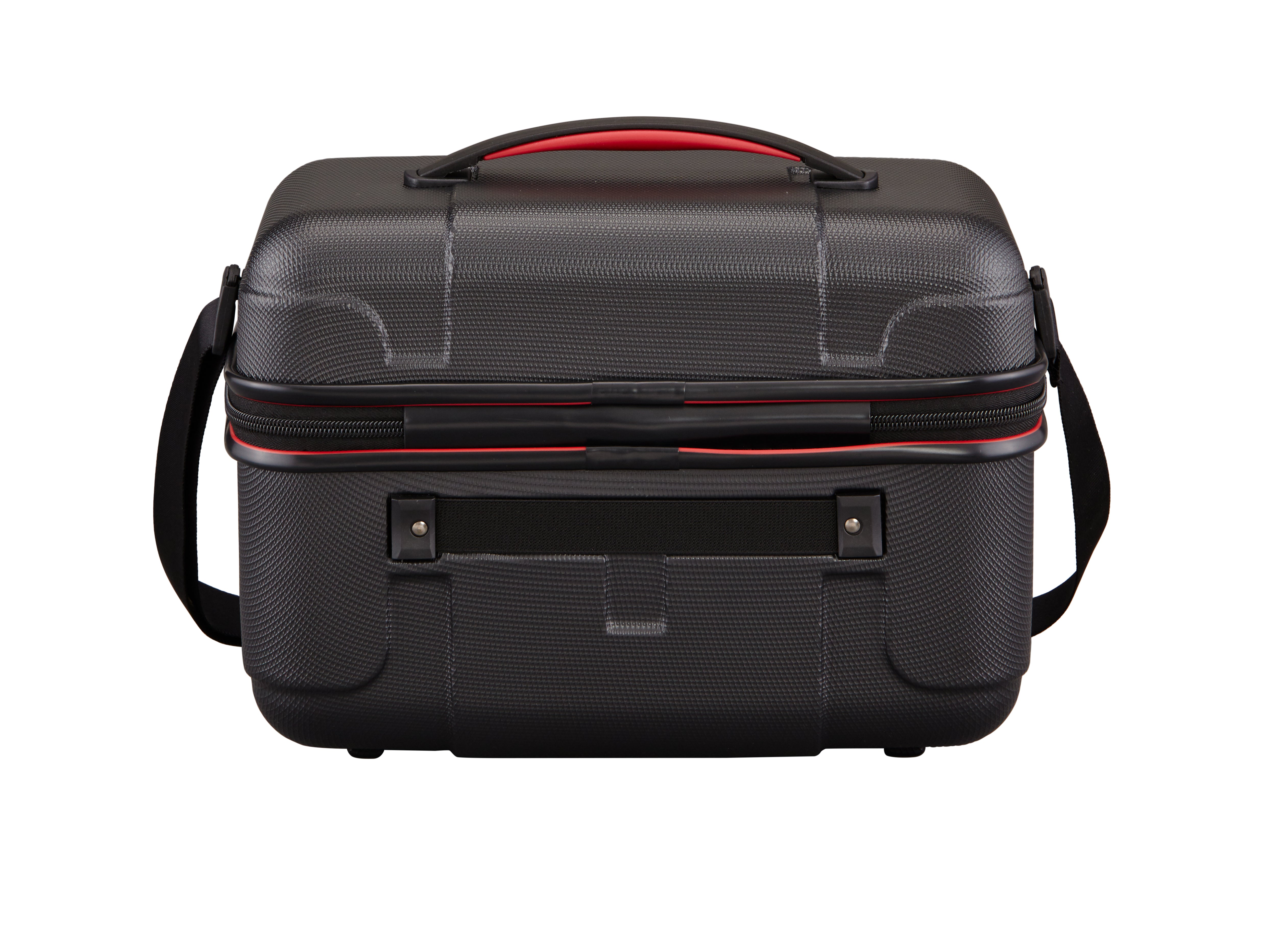 Travelite Vector Beautycase Kosmetikkoffer Bordkoffer Handgepäck schwarz-rot
