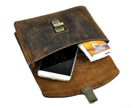 Leder Gürteltasche Bikertasche Hüfttasche Bauchtasche Vintage Hunterleder