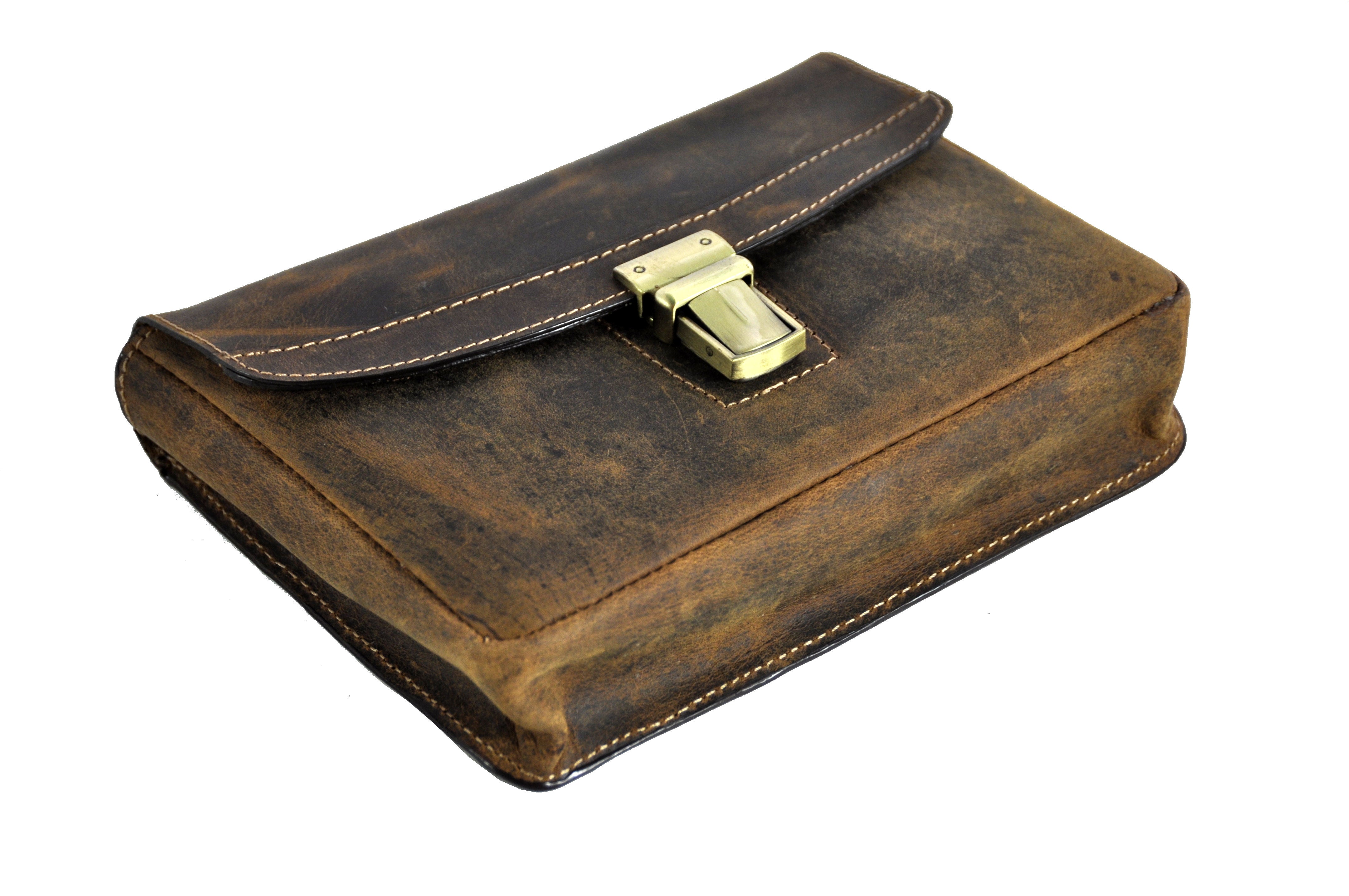 Leder Gürteltasche Bikertasche Hüfttasche Bauchtasche Vintage Hunterleder