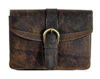 Jockey Club echt Leder Gürteltasche Bikertasche Hüfttasche Bauchtasche Vintage Hunterleder