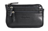 Jockey club echt Leder Gürteltasche Bikertasche Hüfttasche Bauchtasche Nappaleder slim schwarz S