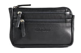 Jockey club echt Leder Gürteltasche Bikertasche Hüfttasche Bauchtasche Nappaleder slim schwarz S