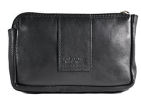 Jockey club echt Leder Gürteltasche Bikertasche Hüfttasche Bauchtasche Nappaleder slim schwarz S