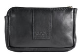 Jockey club echt Leder Gürteltasche Bikertasche Hüfttasche Bauchtasche Nappaleder slim schwarz S