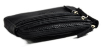 Jockey club echt Leder Gürteltasche Bikertasche Hüfttasche Bauchtasche Nappaleder slim schwarz S