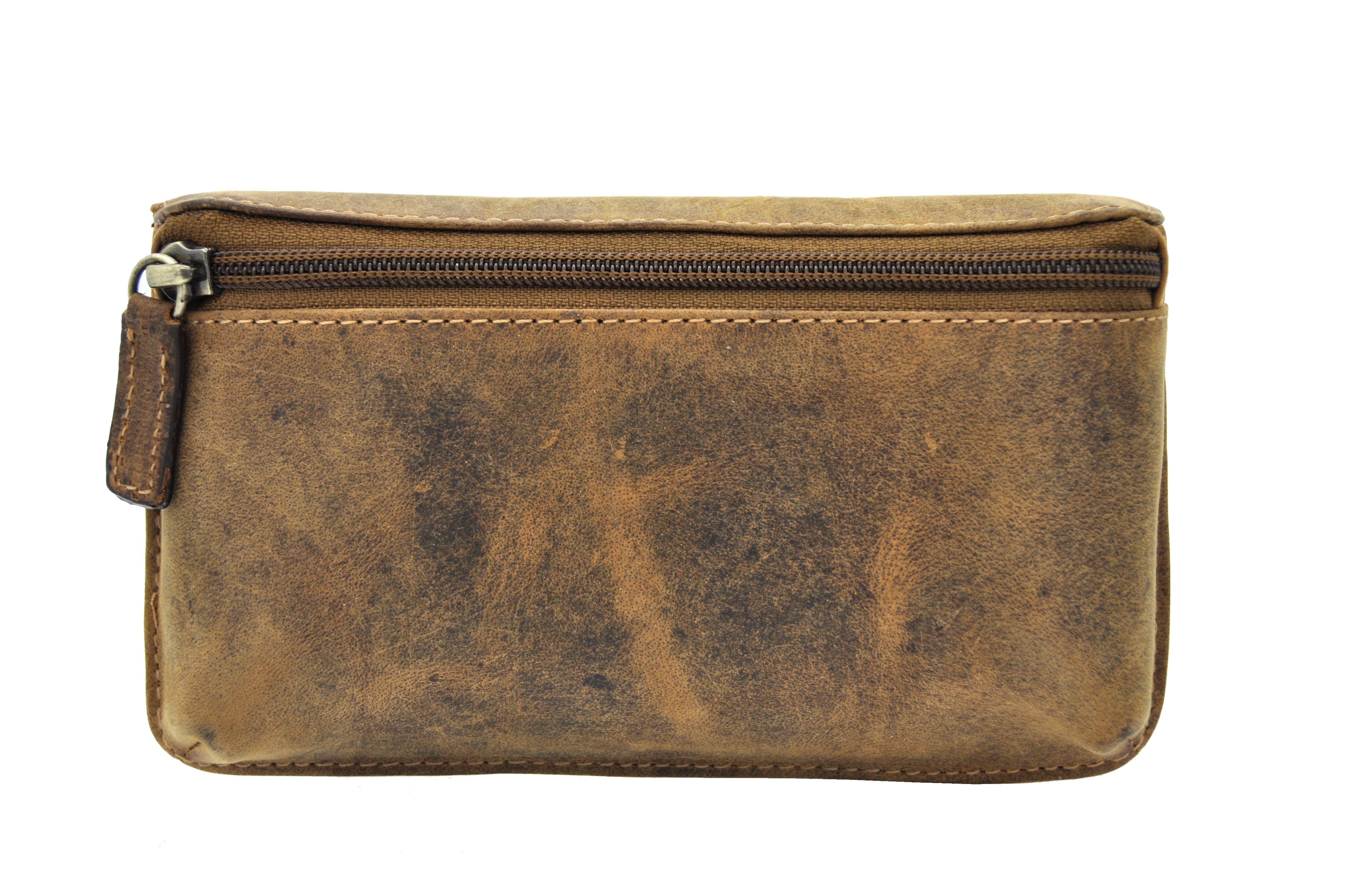 Jockey Club Leder Gürteltasche Bikertasche Hüfttasche Bauchtasche Vintage Hunterleder