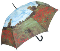 happy rain Regenschirm Motiv Claude Monet "Mohnfeld bei Argenteuil" Stockschirm mit Automatik