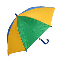 Kinder Automatik Schirm Regenschirm Stockschirm Mädchen Jungen grün blau gelb