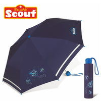 Scout Boys Kinder Regenschirm Taschenschirm mit Reflektionsstreifen Nebula