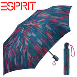 Esprit Regenschirm Taschenschirm Easymatic Auf-Zu Automatik blurred edges ocean