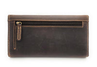 Jockey Club große echt Leder Damen Geldbörse Portemonnaie Toro vintage braun mit RFID Schutz