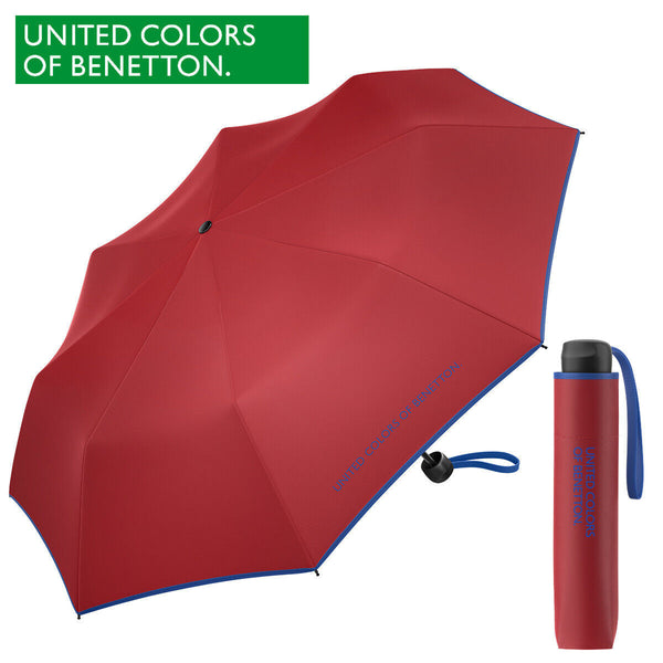 United Colors of Benetton Regenschirm Taschenschirm Schirm rot
