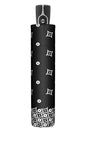 doppler Regenschirm Fiber Magic Taschenschirm sturmsicher 100km/h Black & White Minimals
