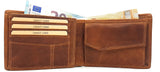 Jockey Club echt Leder Geldbörse Portemonnaie Münzbörse weiches Sauvage-Leder mit RFID RFID