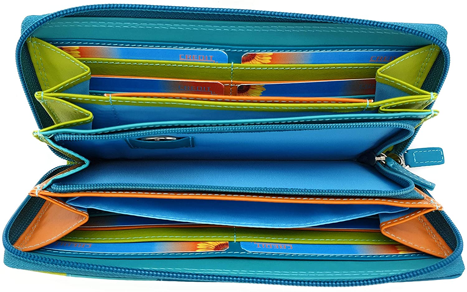 Jockey Club echt Leder Damen Geldbörse Portemonnaie Geldbeutel Rio mit RFID Schutz türkis