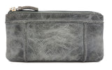 Jockey Club Damen Geldbörse lang Voll-Rind-Leder Shabby Chic Used Optik grau