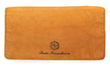 Jockey Club echt Leder Damen Geldbörse lang Shabby Chic Used Optik "Beste Freundinnen" braun