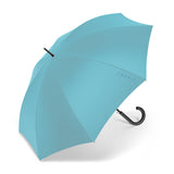 nachhaltiger Esprit Regenschirm Stockschirm Schirm mit Automatik Long AC peacock blue
