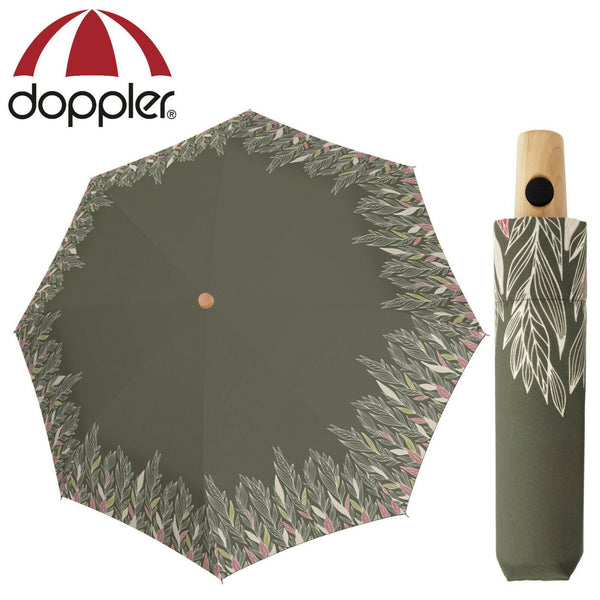 doppler nachhaltiger Regenschirm Taschenschirm Nature sturmsicher bis 100km/h intention olive