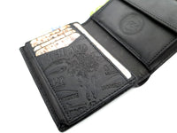 Jockey Club echt Leder Geldbörse Geldbeutel Portemonnaie Rough & Tough mit RFID Schutz black