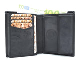 Abverkauf! Jockey Club echt Leder Geldbörse Geldbeutel Portemonnaie Rough & Tough mit RFID Schutz black