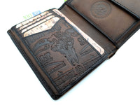 echt Leder Geldbörse Geldbeutel Portemonnaie Rough & Tough mit RFID Schutz braun
