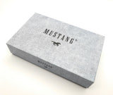 Mustang echt Leder Damen Geldbörse Portemonnaie Tampa 12 Kartenfächer mit RFID Schutz cognac braun