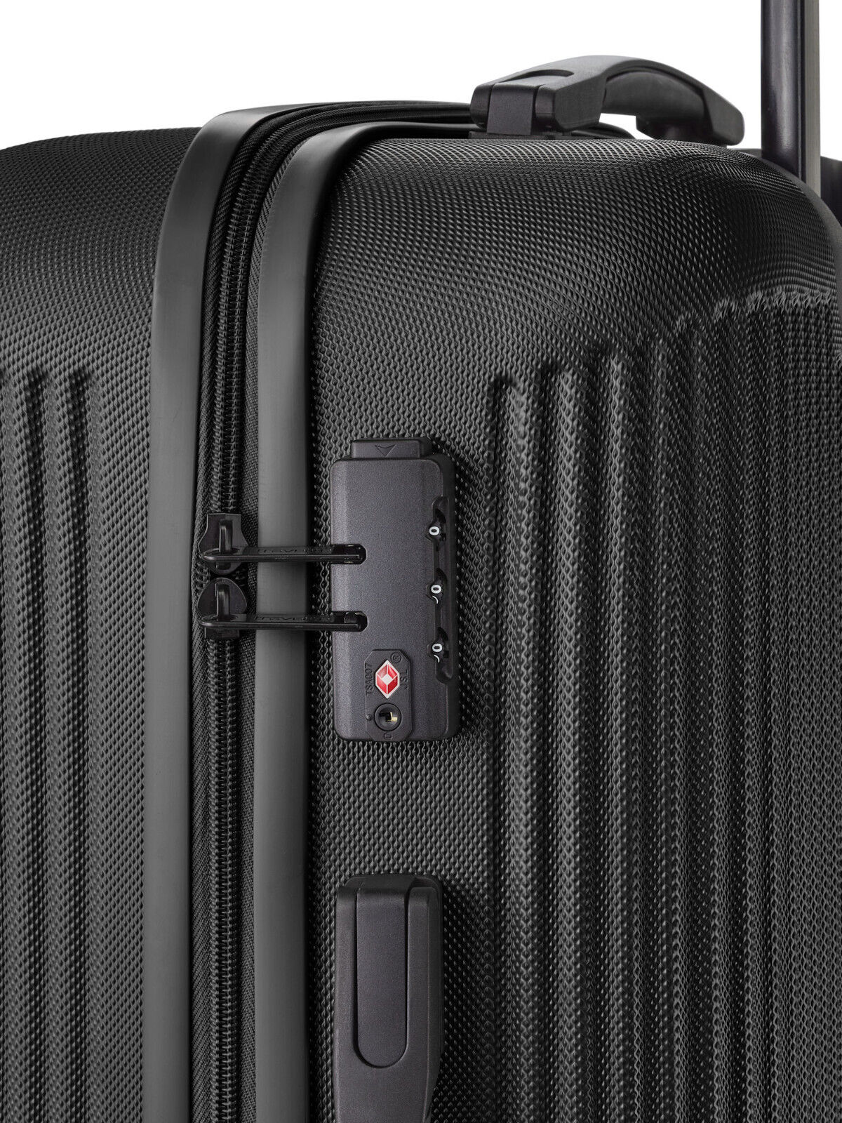 Travelite Bali Reisekoffer M Trolley Koffer 67cm 4 Rad / Rollen TSA Hartschale schwarz