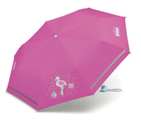 Scout Kinder Regenschirm mit Reflektionsstreifen leicht Flamingo mit Glitzer