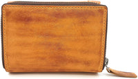 Jockey Club echt Leder Damen Geldbörse Line Up Shabby Chic Used Optik Vintage Style viele Kartenfächer mit RFID Schutz braun