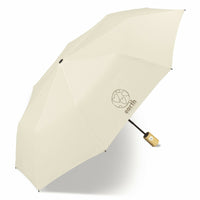 happy rain nachhaltiger Regenschirm mit Automatik Earth recyceltes Polyester Bambusgriff