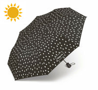 happy rain Regenschirm Taschenschirm mit Automatik waterreactive Farbwechsel bei Nässe