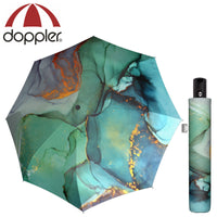 doppler Regenschirm magic carbonsteel Taschenschirm sturmsicher 150km/h Marble blue